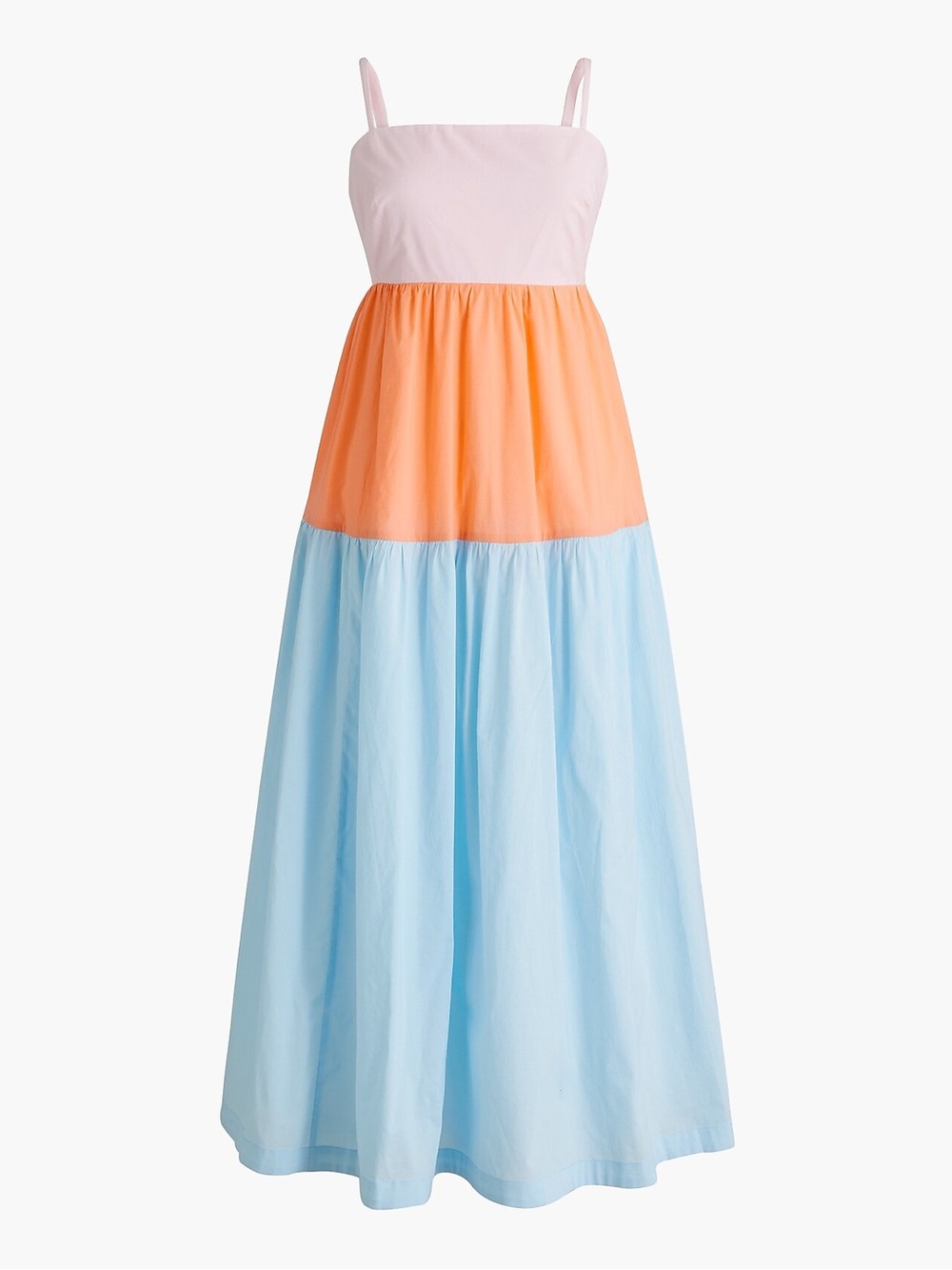J. Crew Factory Tie Back Color Block Dress Size 2 NWT